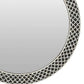 Handmade Customized Bone Inlay Round Mirror Frame