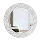 Handmade Mother Of Pearl Inlay Round Mirror Decorative Wall Mirror Frame