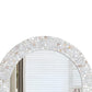 Handmade Mother Of Pearl Inlay Round Mirror Decorative Wall Mirror Frame