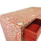 Handmade Customized Mother of Pearl Chest of 7 Drawer/Floral Pattern