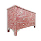 Handmade Customized Mother of Pearl Chest of 7 Drawer/Floral Pattern