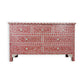 Handmade Customized Mother of Pearl Chest of 7 Drawer/Floral Pattern