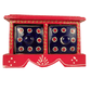 Beautiful Decorative Wooden and Ceramic 2 Drawer Small Chest for Home and Office Decor