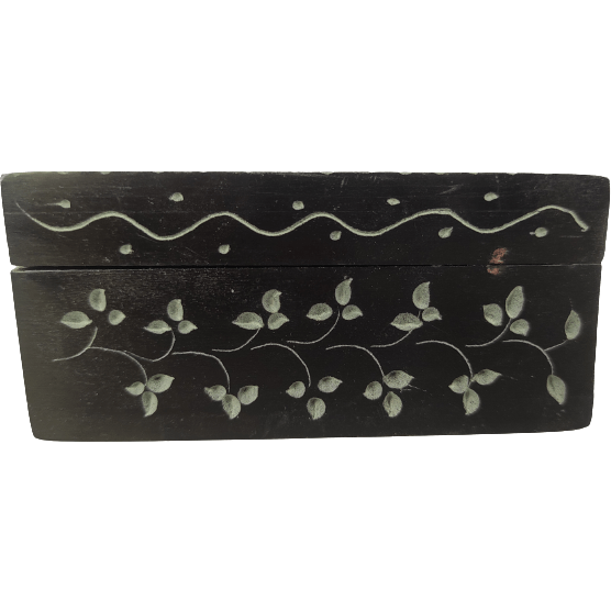 Beautiful Decorative Black Marble Small Jewelry Box