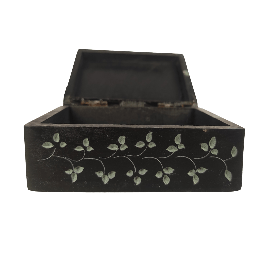 Beautiful Decorative Black Marble Small Jewelry Box