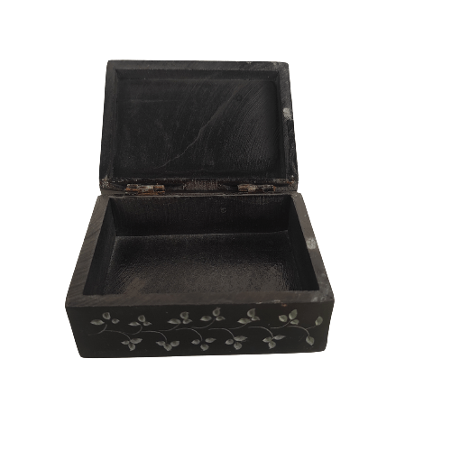 Beautiful Decorative Black Marble Small Jewelry Box