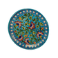 Beautiful Decorative Blue Pottery Wall Hanging Plate for Home Decor