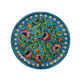 Beautiful Decorative Blue Pottery Wall Hanging Plate for Home Decor
