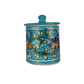Beautiful Decorative Ceramic Blue Pottery Pickle Jar for Home Decor