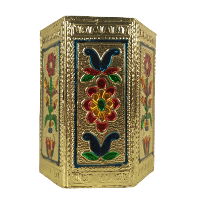 Beautiful Decorative Hexagonal Shape Small Pen Holder for Home and Office Decor