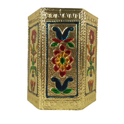 Beautiful Decorative Hexagonal Shape Small Pen Holder for Home and Office Decor