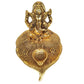 Beautiful Decorative Metal Lord Ganesh Statue with Diya Stand for Home Decor