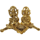 Beautiful Decorative Metal Lord Ganesh and Lakshmi Statue with Diya Stand for Home Decor