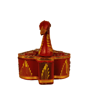 Beautiful Decorative Peacock Pattern Pooja Tilak Holder for Home Decor
