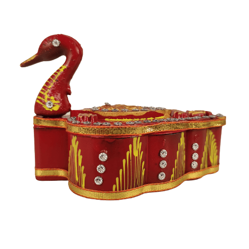 Beautiful Decorative Peacock Pattern Pooja Tilak Holder for Home Decor