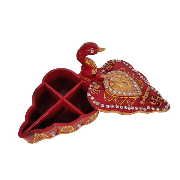 Beautiful Decorative Peacock Pattern Pooja Tilak Holder for Home Decor