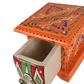 Beautiful Decorative Wooden and Ceramic 1 Drawer Small Chest for Home and Office Decor