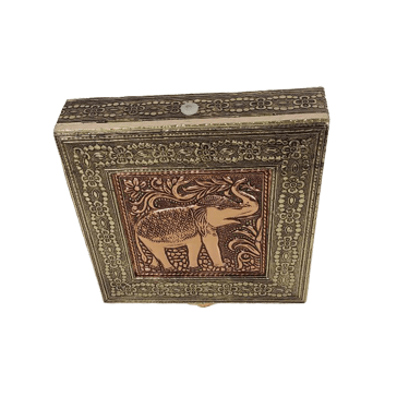 Beautiful Decorative Wooden with Meenakari Dry Fruit Box for Home Decor