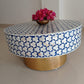 Handmade Customized Mother of Pearl Round Coffee table