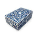 Customized Handmade Bone Inlay  Floral Pattern Jewelry Box