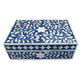 Customized Handmade Bone Inlay  Floral Pattern Jewelry Box