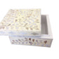 Customized Handmade Mother of Pearl Floral Pattern Jewelry Box