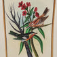 Handmade Birds Painting on Silk Fabric for Home and Office Decor