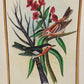 Handmade Birds Painting on Silk Fabric for Home and Office Decor