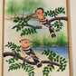 Handmade Birds Painting on Silk Fabric for Home and Office Decor