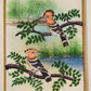 Handmade Birds Painting on Silk Fabric for Home and Office Decor