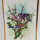 Handmade Birds Painting on Silk Fabric for Home and Office Decor