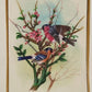 Handmade Birds Painting on Silk Fabric for Home and Office Decor