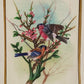 Handmade Birds Painting on Silk Fabric for Home and Office Decor