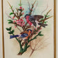 Handmade Birds Painting on Silk Fabric for Home and Office Decor