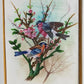 Handmade Birds Painting on Silk Fabric for Home and Office Decor
