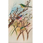Handmade Birds Painting on Silk Fabric for Home and Office Decor