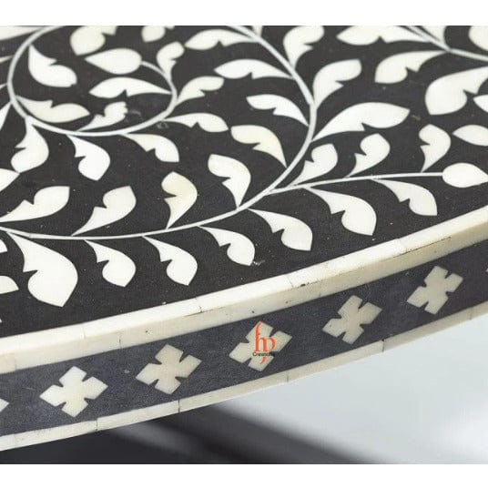 Handmade Customized  Bone Inlay Round Dinning Table