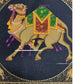 Handmade Camel Painting on Silk Fabric for Home and Office Decor