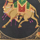 Handmade Camel Painting on Silk Fabric for Home and Office Decor
