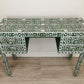 Handmade Customized Mother of Pearl 4 Drawer Console Table