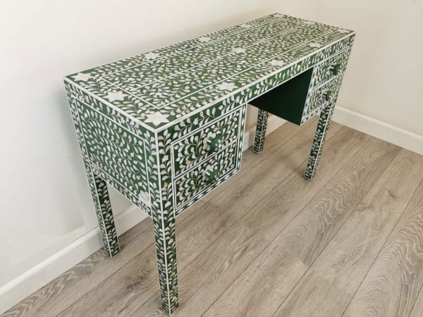 Handmade Customized Mother of Pearl 4 Drawer Console Table