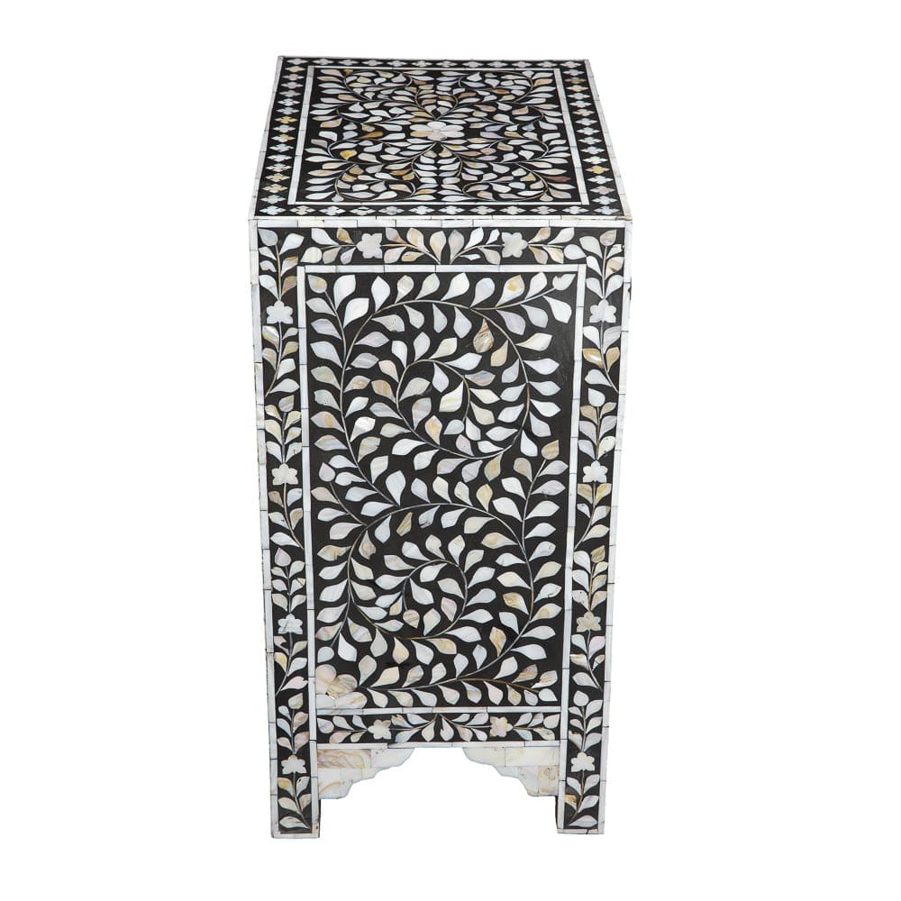 Handmade Customized Mother of Pearl Bedside Table