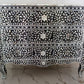 Handmade Customized Mother of Pearl Chest of 3 Drawer
