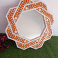 Handmade Customized Mother of Pearl Hexagonal Mirror Frame