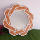 Handmade Customized Mother of Pearl Hexagonal Mirror Frame