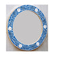 Handmade Customized Mother of Pearl Round Mirror Frame