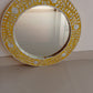 Handmade Customized Mother of Pearl Round Mirror Frame