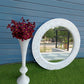 Handmade Customized Mother of Pearl Round Mirror Frame