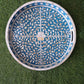 Handmade Customized Mother of Pearl Round Serving Tray