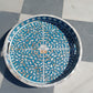 Handmade Customized Mother of Pearl Round Serving Tray